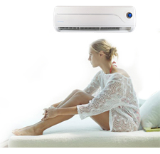 Air Conditioner & Woman