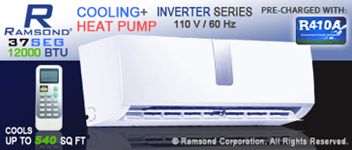 12000 BTU Inverter Ductless Mini Split Air Conditioner with Heat Pump | SEER 17.9 | 110V 60Hz